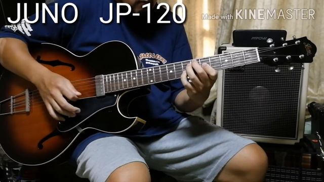 JUNO JP-120 hollow body guitar смотреть онлайн