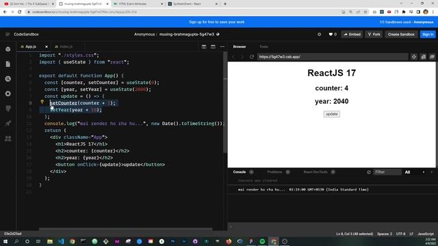 ReactJs 18 Automatic Batching हिंदी में смотреть онлайн