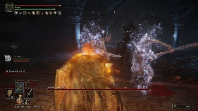 65 Elden Ring - Caelid Catacombs Boss - Cemetery Shade смотреть онлайн