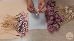 Букет из мыльных роз