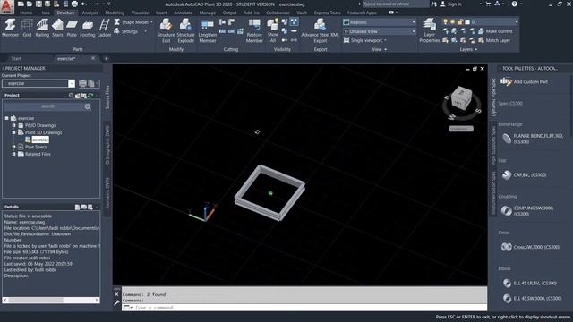 TUTORIAL AUTOCAD PLANT 3D - EXERCISE смотреть онлайн