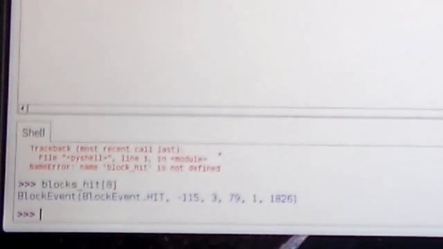 Minecraft Pi Python PollHitBlocks intro counting blocks hit смотреть онлайн