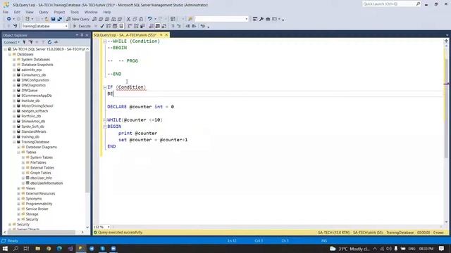 Part 7 - While loop and If Else condition in SQL Server смотреть онлайн
