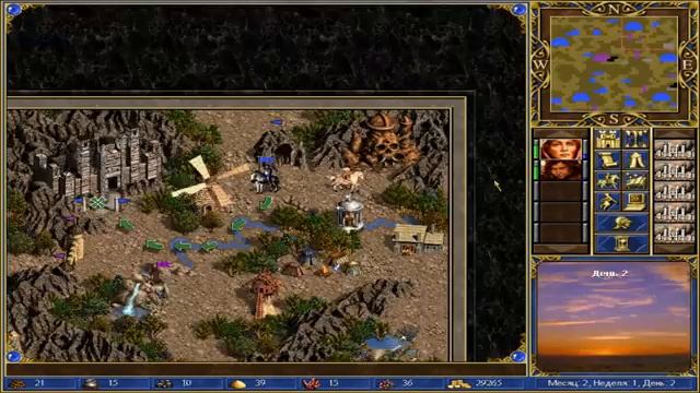 Прохождение Heroes of Might and Magic III | 4. Рождение варвара. 2. Встреча. смотреть онлайн