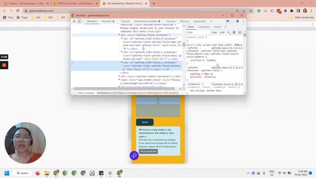 How to fix the contact form WPForms field that is disappearing in mobile using CSS in WordPress смотреть онлайн