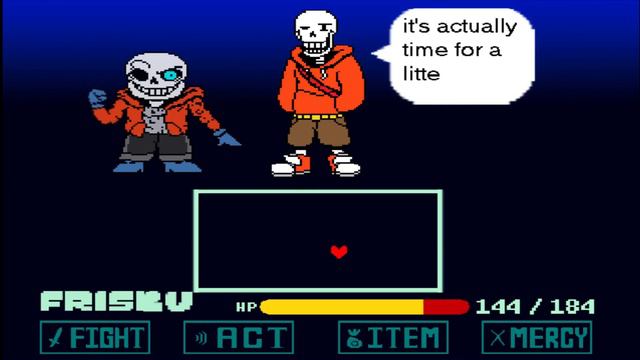 Underswap DISTRUST Bad Ending | Undertale FanGame