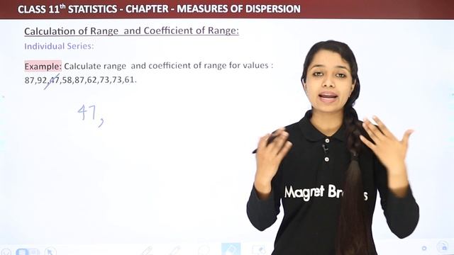 Range and Coefficient of Range - Measures of Dispersion| Class 11 Economics - Statistics смотреть онлайн