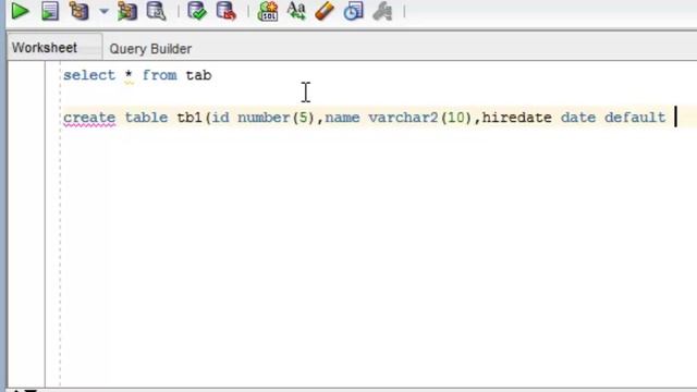 sql tutorial how to create a table using default option смотреть онлайн