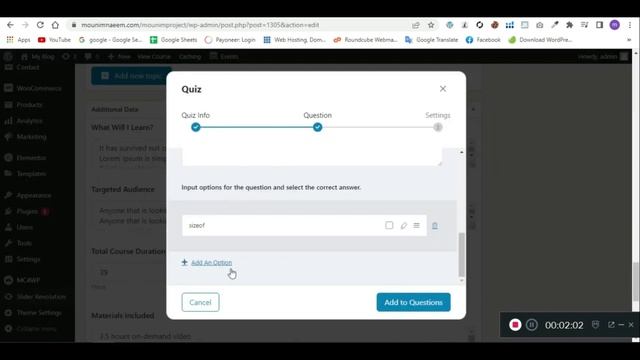 How to add quiz in tutor lms plugin | tutor lms plugin | wordpress plugin смотреть онлайн