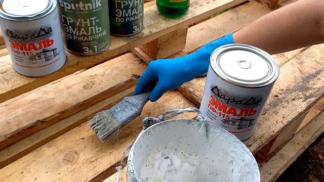 Красим столбы и поперечины забора / Покупаем опрыскиватель смотреть онлайн