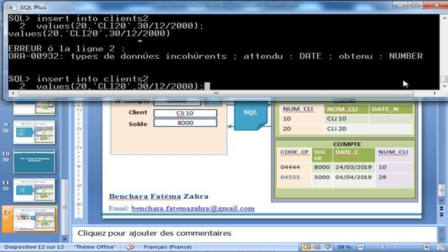 Cours SQL Oracle Part Instruction LMD смотреть онлайн