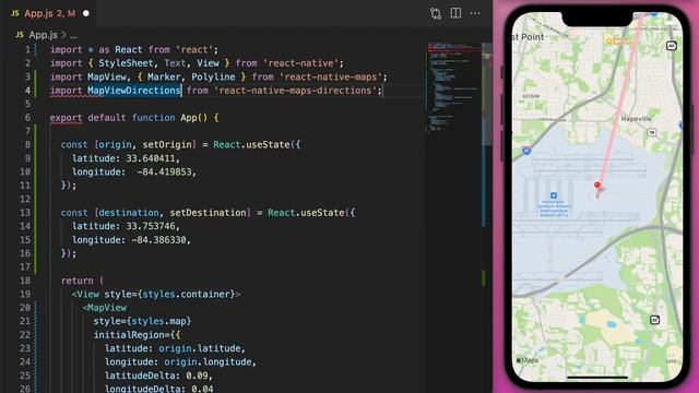 Tutorial Google Maps con React Native | Dirección ? | Pin ?| Ubicación ? смотреть онлайн