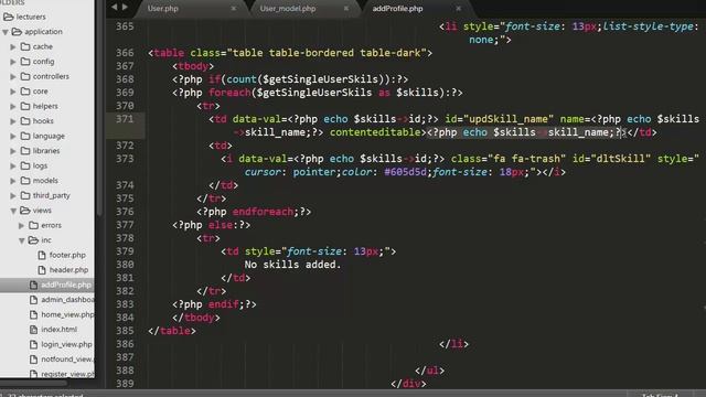 Developing the functionality of updating user skill using PHP CodeIgniter AJAX and jQuery Part-15 смотреть онлайн