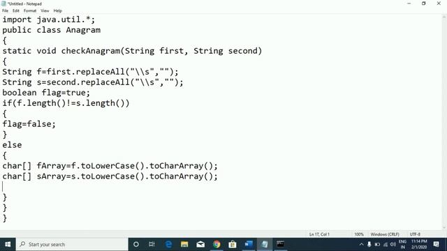 Java Program For Anagram || Write A Java Program To Check Two Strings Are Anagram Or Not. смотреть онлайн