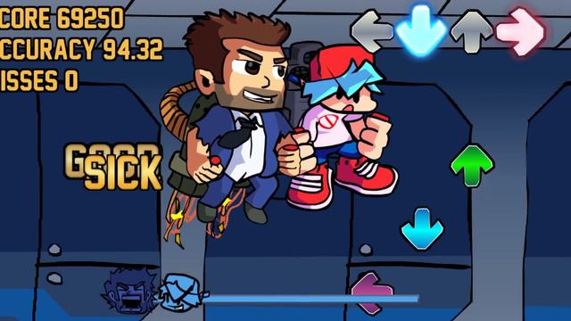 Friday Night Funkin' VS Barry Steakfries Week | Jetpack Joyride Minigame (FNF MOD/HARD/BF) смотреть онлайн