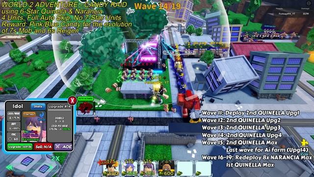 4 Banner Units Easily Beating Candy Raid | Solo Full Auto Skip | Roblox All Star Tower Defense смотреть онлайн