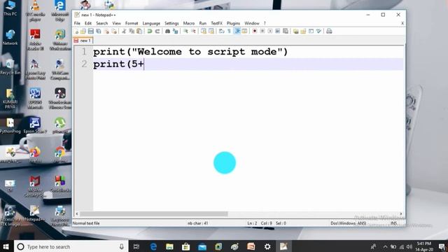 Lecture 4 Executing Python file using SCRIPT mode by Coding24by7 смотреть онлайн