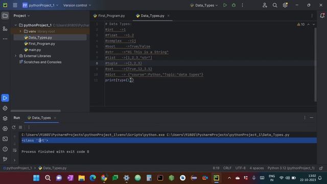 Data Types in Python,Tutorial#4 смотреть онлайн