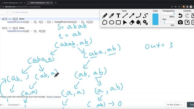 [Java] Leetcode 115. Distinct Subsequences [DP Subsequence #5] смотреть онлайн