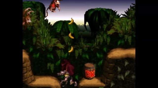 Donkey Kong Country - Barrel Cannon Canyon! All Secrets and Animal Token Locations! смотреть онлайн