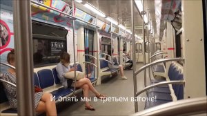 Тематический поезд метро "СоюзМультФильм"  Поездка 2