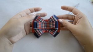 Галстук брошь для школы Шотландка Мастер класс Наталья Мазер