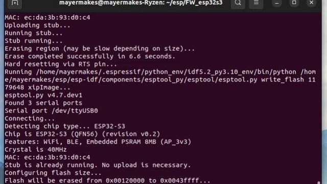 flash Linux on ESP32-S3/ SUDOSOM-S3 the easy way | MAYER MAKES смотреть онлайн