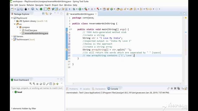 Reverse words in a Given String - java interview questions смотреть онлайн