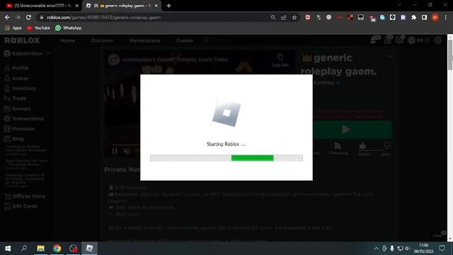how to fix roblox the application encountered an unrecoverable error (*CHECK DESC*) смотреть онлайн