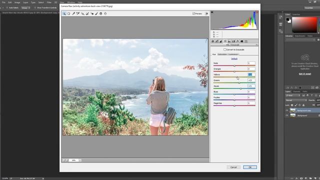 Photoshop Tutorial | Edit landscape photos Adobe Photoshop camera raw filter смотреть онлайн