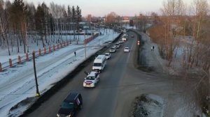 Автопробег в Тайшете 14 марта 2022 года