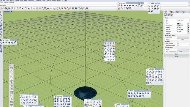 rhinoceros построение кольца УРОК 1 смотреть онлайн