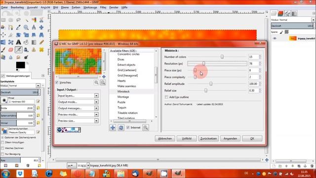 Gimp - G'MIC: Ministeck смотреть онлайн