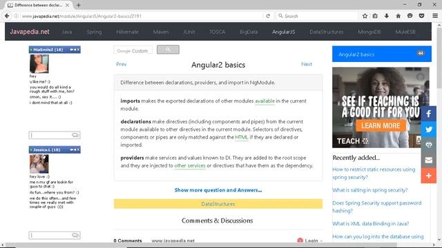 Difference between declarations, providers, and import in NgModule.
| javapedia.net смотреть онлайн