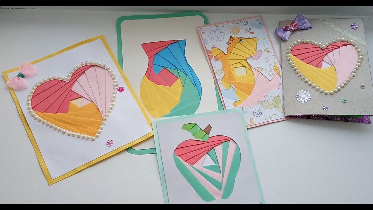 Айрис фолдинг для начинающих//сердечко ко дню влюбленных смотреть онлайн