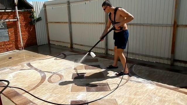 Мойка ковра триммером, мой опыт