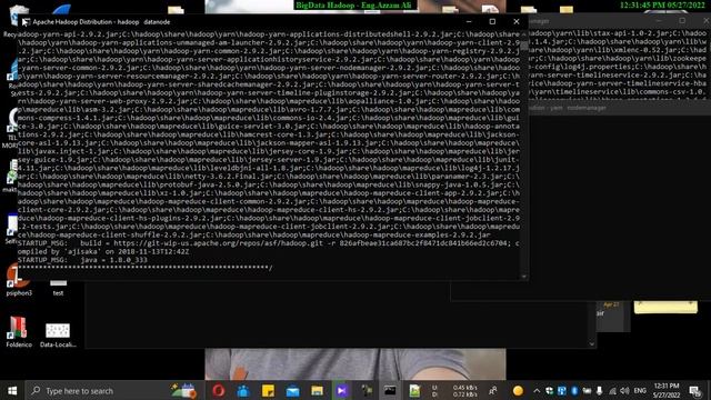setting & Testing Hadoop with JDK 1.8.0_333 смотреть онлайн