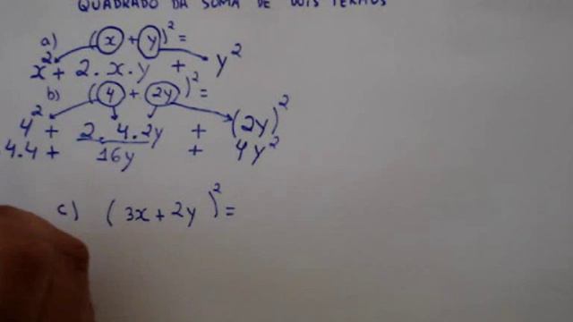 matemática quadrado da soma de dois termos 3 exercícios смотреть онлайн