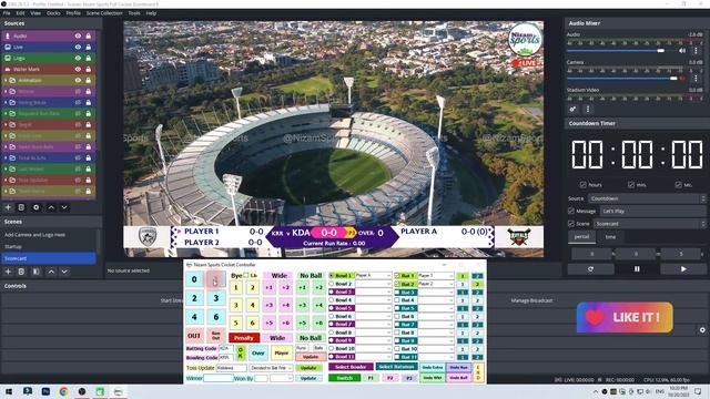 Cricket Scoreboard Overlay Software - ICC World Cup Edition with Replay Function смотреть онлайн