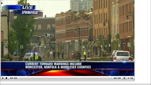 Springfield, MA police scanner during tornado on 6/1/11 pt 2 смотреть онлайн