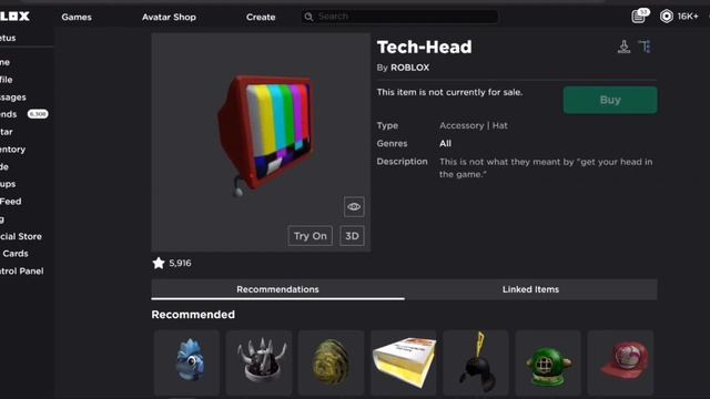 Why I THINK the Tech-Head Roblox Item COULD BE Prime Gaming.. смотреть онлайн