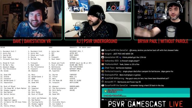 PSVR GAMESCAST LIVE | The Great PlayStation VR Top 25 Debate | Final Assault Live Giveaway! смотреть онлайн