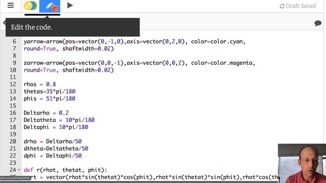 Drawing the Spherical Volume Element in Python смотреть онлайн