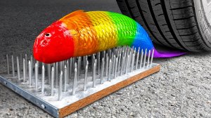 Машина Давит Предметы под Колесом АСМР МАШИНА