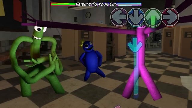 Green Swap Colors and Voice Rainbow Friends All Phases | Friday Night Funkin Mod Roblox смотреть онлайн
