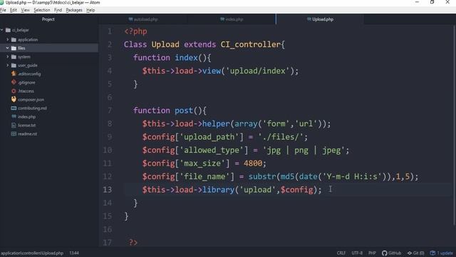 #8 Belajar Framework Codeigniter 3 (Upload File) смотреть онлайн