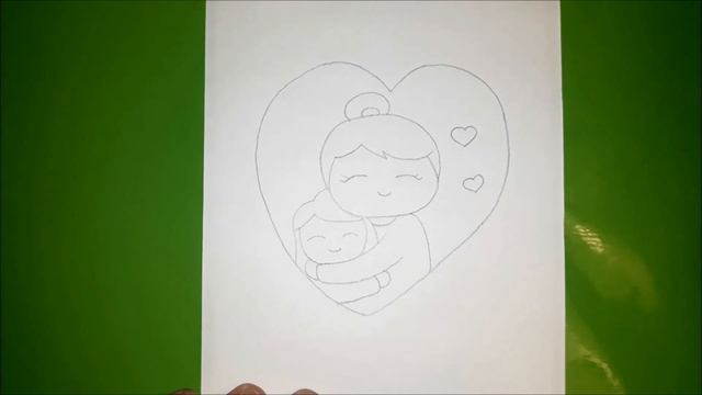 Как нарисовать МАМУ И ДОЧКУ?