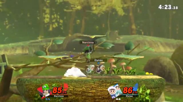 Narcissa (Mii Gunner) vs Dynax (Ice Climbers) смотреть онлайн