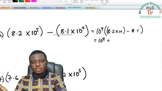 JSS 2 lec005 Subtraction operations on numbers in standard form смотреть онлайн