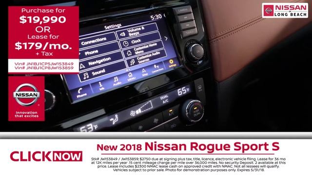 2018 Nissan Rogue Sport S at Nissan of Long Beach! смотреть онлайн